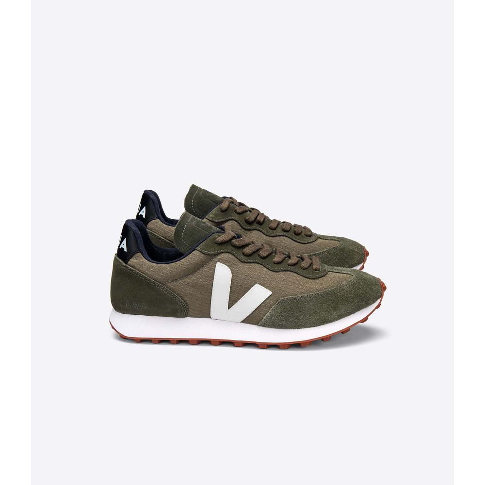 Veja RIO BRANCO RIPSTOP Men\'s Running Shoes Olive | CA 165RVD